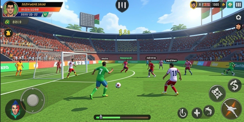 Momen seru dalam mode multiplayer yang kompetitif.