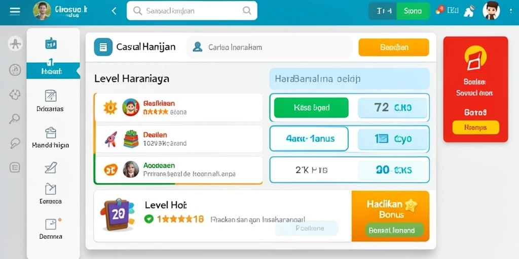 Pamerkan leaderboard dengan posisi terbaik pemain.