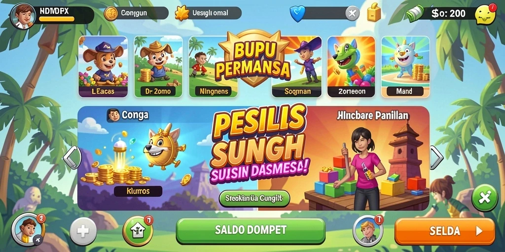 Mode permainan yang bervariasi dan seru.